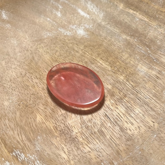 Red Smelting Quartz Cabochon Stone - Picture 9 of 9